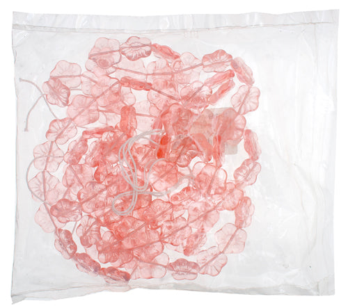 Glass Flower Bead 15mm Strung