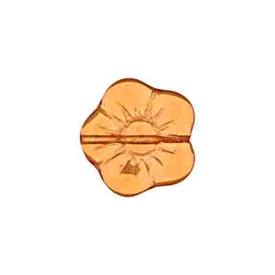 Glass Flower Bead 15mm Strung