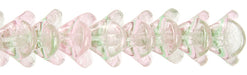 Bell Flower 14x16mm Light Pink/Peridot Two-Tone