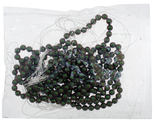 Glass Round Beads Metallic 