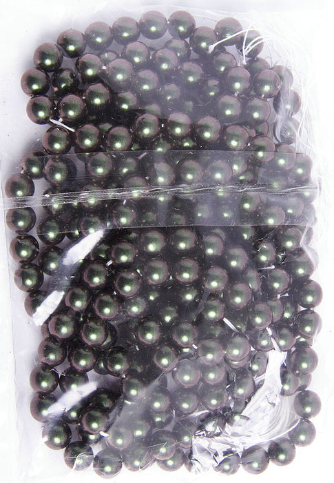 Glass Round Beads Metallic 