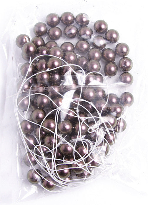 Glass Round Beads Metallic 