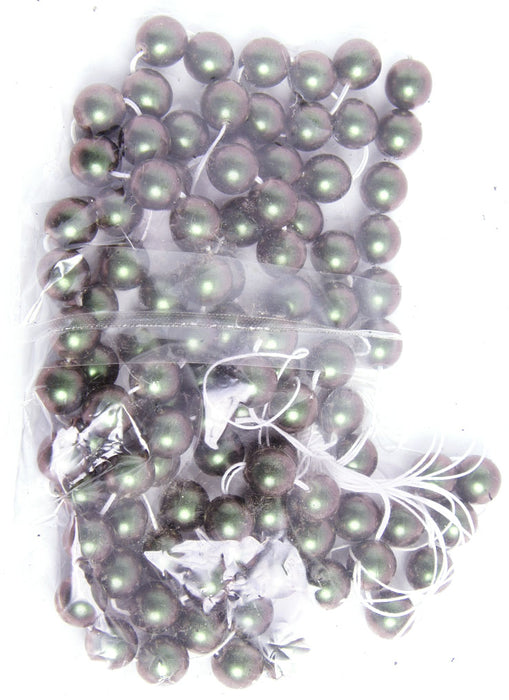 Glass Round Beads Metallic 