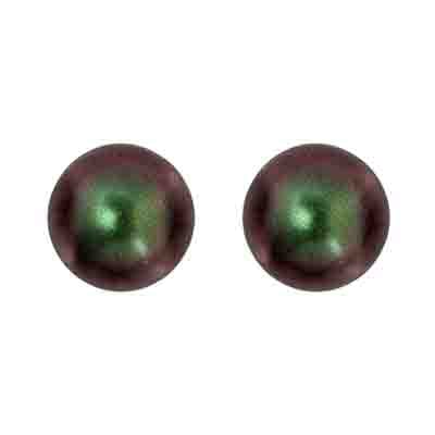 Glass Round Beads Metallic