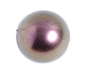 Glass Round Beads Metallic 