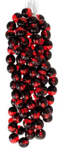 Glass 8mm Two-Tone Round Beads Strung
