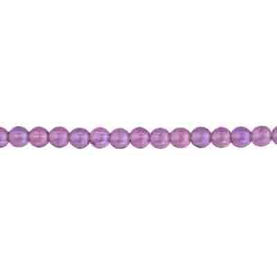 Glass 4mm Round Bead Strung 300 Pieces