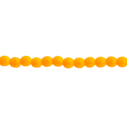 Czech Druk Beads Opaque Orange