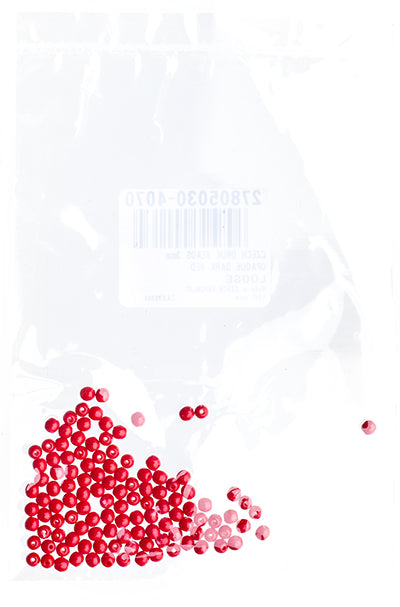 Czech Druk Beads Opaque Dark Red