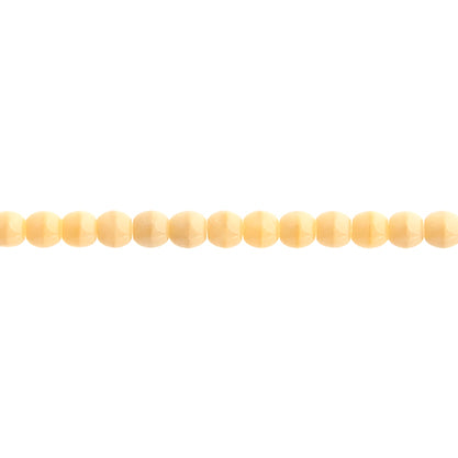 Czech Druk Beads Opaque Ivory