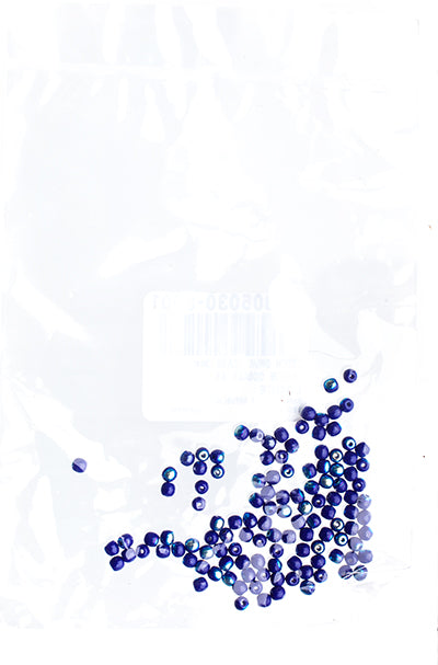 Czech Druk Beads Opaque Cobalt AB