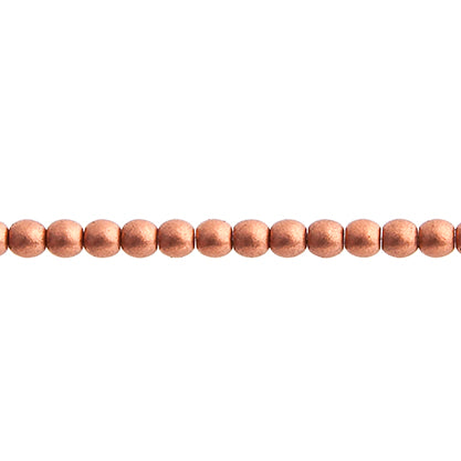 Czech Druk Beads Opaque Copper