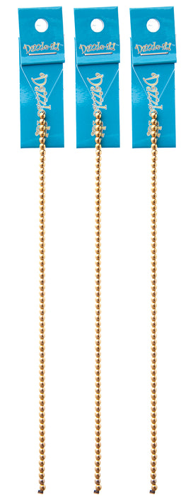 Czech Druk Beads 3mm Transparent Crystal Aurumx2 Strands