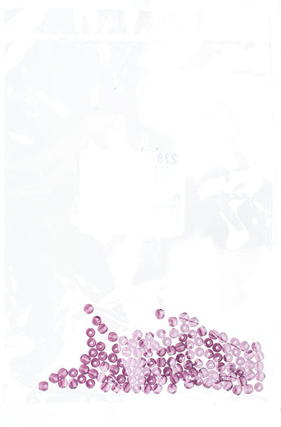 Czech Druk Beads Transparent Amethyst