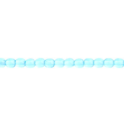 Czech Druk Beads Transparent Aqua
