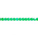 Czech Druk Beads Transparent Green AB