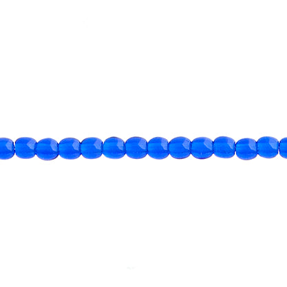 Czech Druk Beads Transparent Sapphire