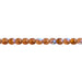 Czech Druk Beads Transparent Smoked Topaz AB