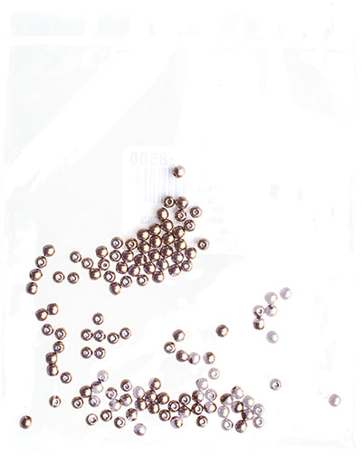 Czech Druk Beads Transparent Crystal Bronze