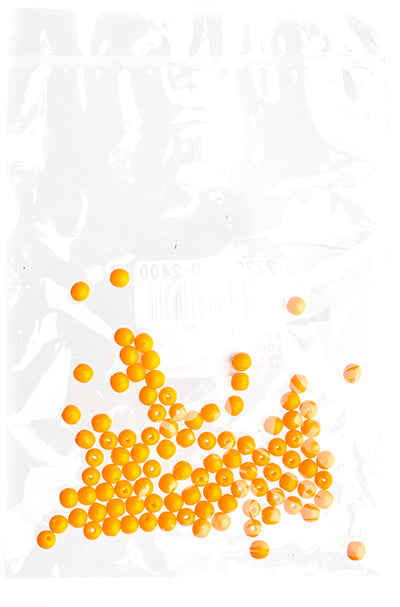 Czech Druk Beads Opaque Orange