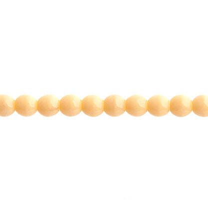 Czech Druk Beads Opaque Ivory