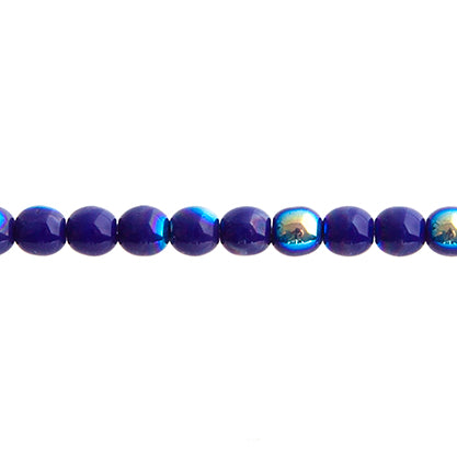 Czech Druk Beads Opaque Cobalt AB
