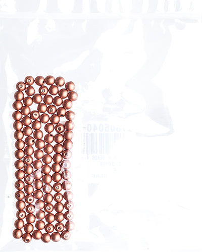 Czech Druk Beads Opaque Copper