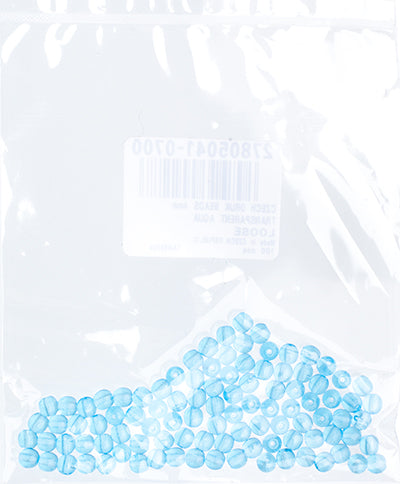 Czech Druk Beads Transparent Aqua
