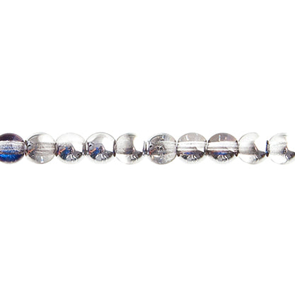 Czech Druk Beads Transparent Bermuda Blue