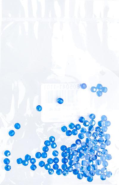 Czech Druk Beads Transparent Capri Blue AB