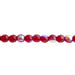 Czech Druk Beads Transparent Garnet AB
