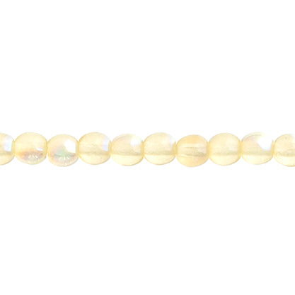 Czech Druk Beads Transparent Jonquil AB