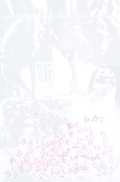 Czech Druk Beads Transparent Light Rose