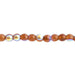 Czech Druk Beads Transparent Smoked Topaz AB