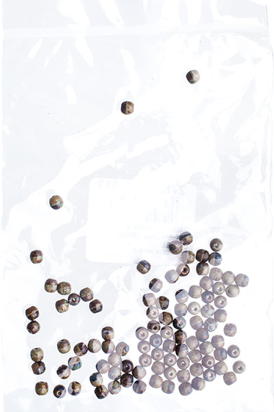 Czech Druk Beads Opaque Olivine Travertine