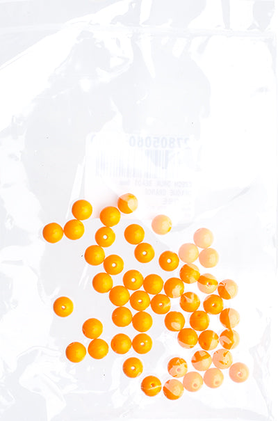 Czech Druk Beads Opaque Orange