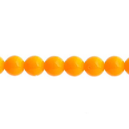 Czech Druk Beads Opaque Orange
