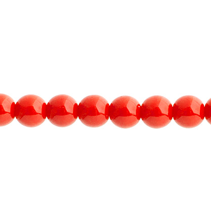 Czech Druk Beads Opaque Red