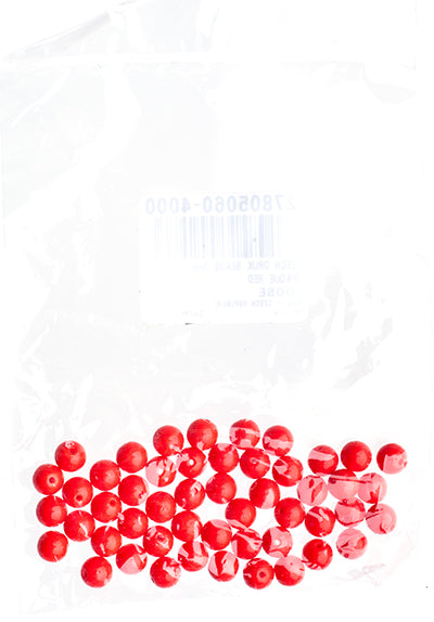 Czech Druk Beads Opaque Red