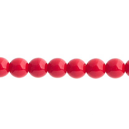 Czech Druk Beads Opaque Dark Red