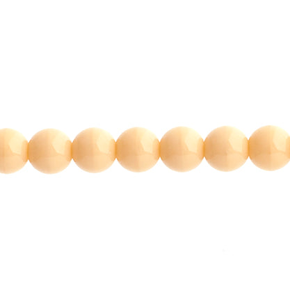 Czech Druk Beads Opaque Ivory