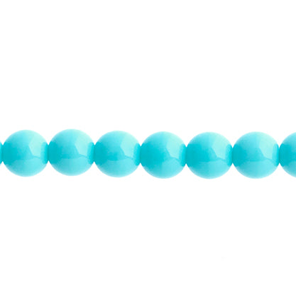 Czech Druk Beads Opaque Green Turquoise