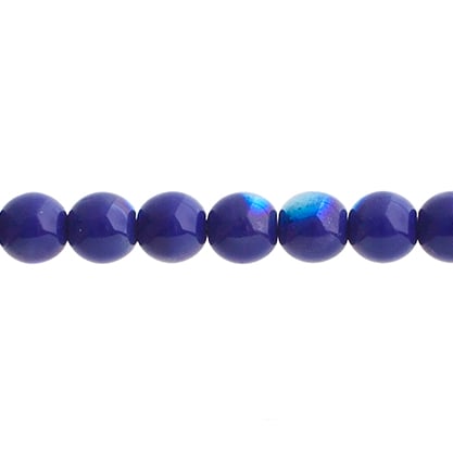 Czech Druk Beads Opaque Cobalt AB