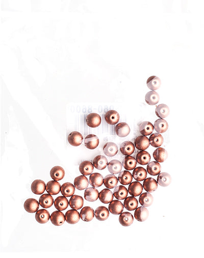 Czech Druk Beads Opaque Copper