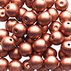 Czech Druk Beads Opaque Copper