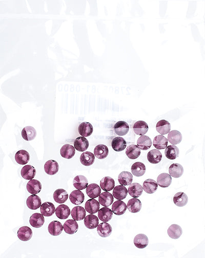 Czech Druk Beads Transparent Amethyst