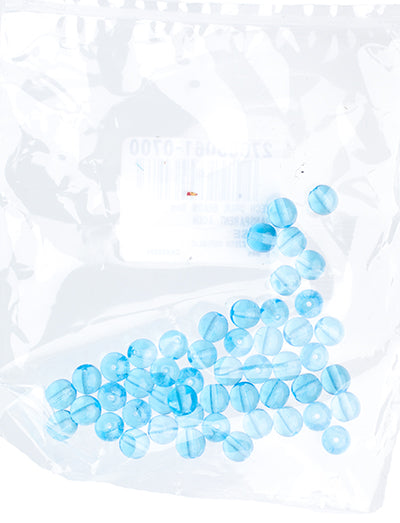 Czech Druk Beads Transparent Aqua