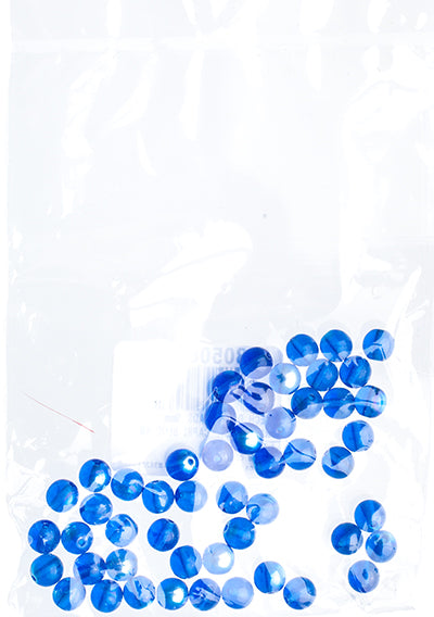 Czech Druk Beads Transparent Capri Blue AB