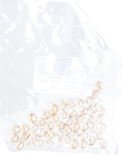 Czech Druk Beads Transparent Crystal Honey