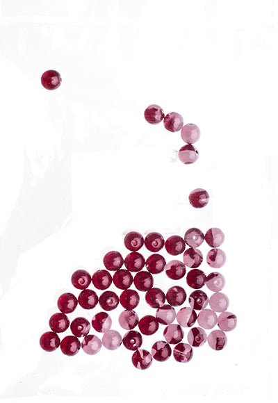 Czech Druk Beads Transparent Garnet 